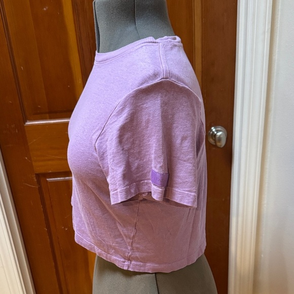 SET Active Lavender Short Sleeve Crop Top - Picture 3 of 5